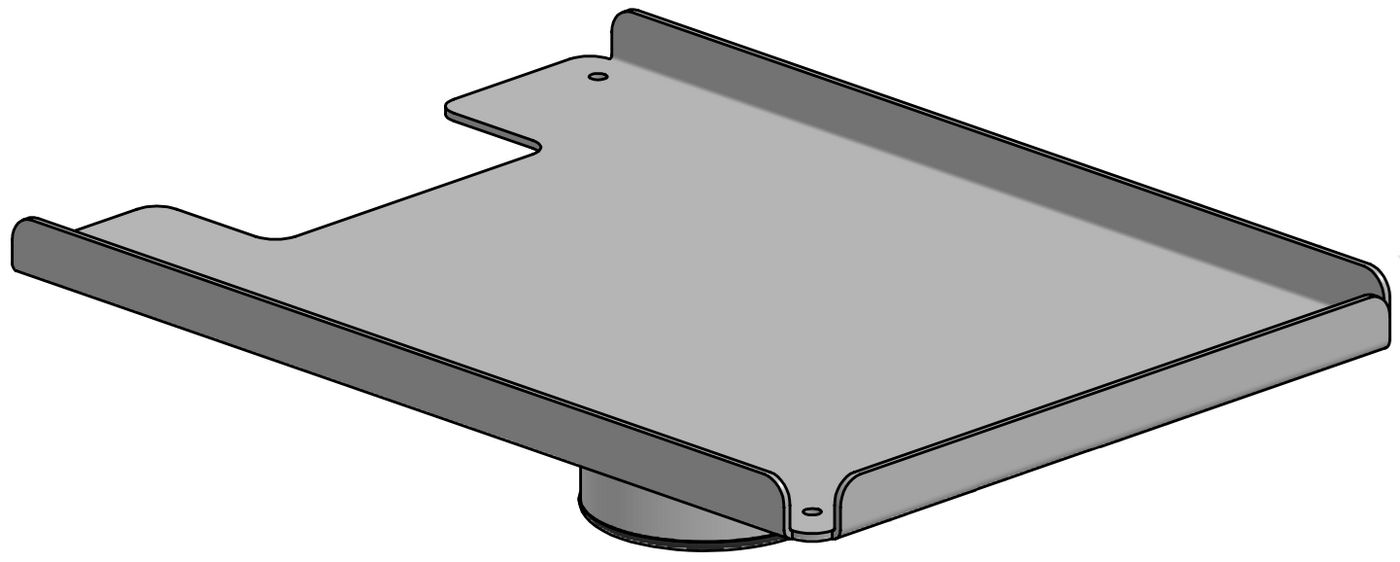 ERGONOMIC SOLUTIONS - W128940615 - Plaque d'impression Citizen CT S2000 (150 x 205), MOQ 25 pcs -NOIR-