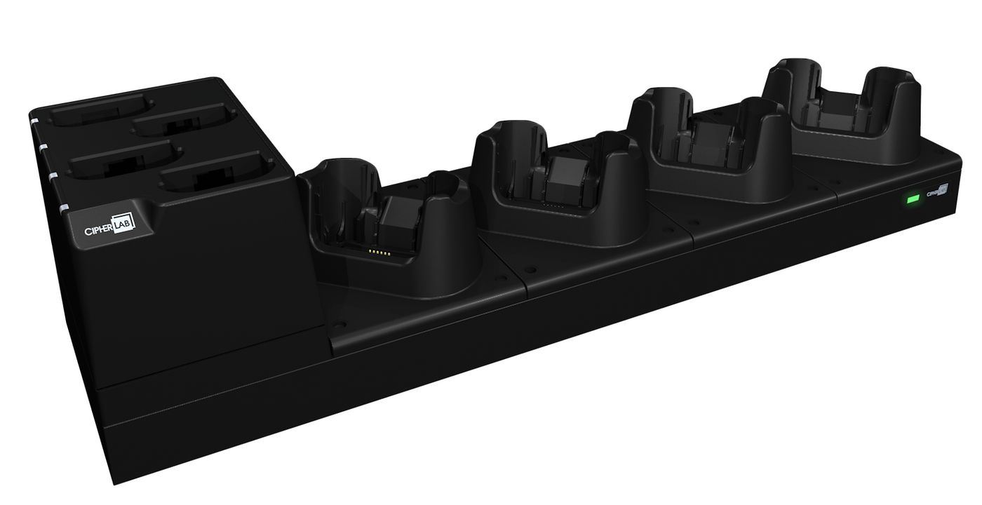 CIPHERLAB - W128942222 - CipherLab RK95 4 Slot Terminal Cradle  W/O Ethernet and 4 Slot batterie.  Charger Cradle for RK95 UK Adapter, Cold Chain