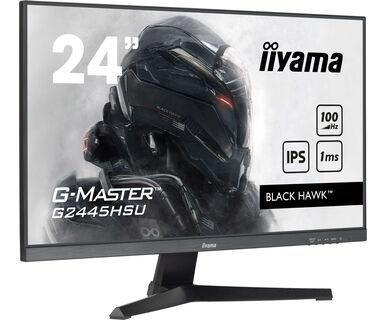 IIYAMA - W128948237 - 24" IPS Gaming,G-Master Black Hawk,1920x1080@100Hz,300cd/m², HDMI,DP, 1ms,Haut-parleurs,USB-HUB 2x2.0,Black Tuner