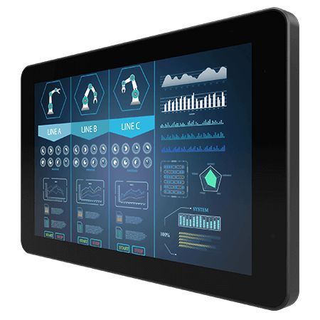 WINMATE - W128950778 - Winmate 10.1" PCAP Touch Chassis  Display, 1280x800, 1000nits,  VGA+HDMI input, AR glass, -10~60?, 24VDC PSU EU