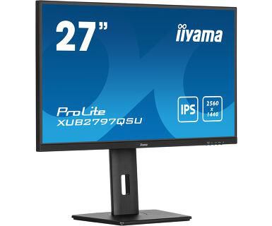 IIYAMA - W128978029 - Écran 27" QHD IPS avec hub USB, taux de rafraîchissement de 100 Hz et pied réglable en hauteur (150 mm)