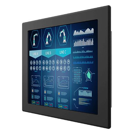 WINMATE - W128979742 - Winmate 19" Panel Mount Display,  1280x1024, VGA+HDMI input,  With resistive touch/RS232