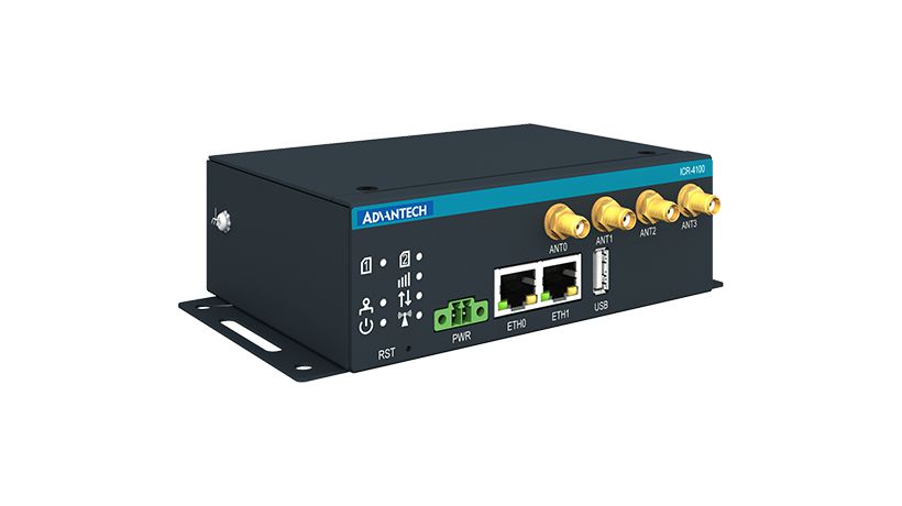 ADVANTECH DLOG - W128980243 - Advantech ICR-4100 Cellular Router, 5G,  EMEA, 2× ethernet, USB, SD,  Without Accessories