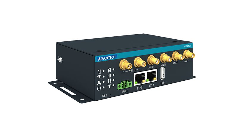 ADVANTECH DLOG - W128980244 - ICR-4100 Routeur cellulaire, 5G, EMEA, 2xETH, USB, SD, WIFI, sans accessoires