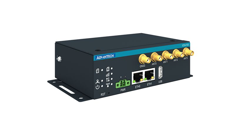 ADVANTECH DLOG - W128980245 - Advantech ICR-4100 Cellular Router, 5G,  GLOBAL, 2× ethernet, USB, SD,  Without Accessories