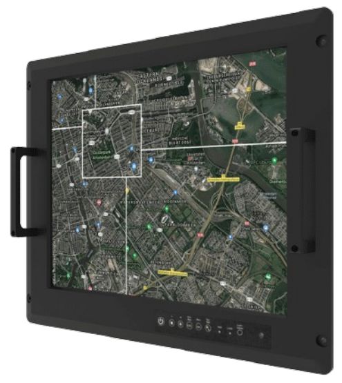 WINMATE - W128985323 - Winmate 19" Rack Mount Protective  Glass Defence  Display,1280x1024, 350nits, NVIS, VGA+DVI+BNC, AR glass