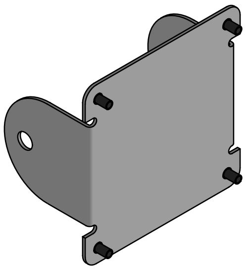 ERGONOMIC SOLUTIONS - W128986278 - Plaque VESA 75