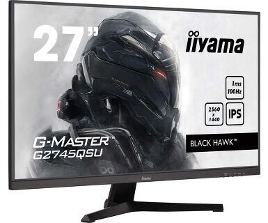 IIYAMA - W128986461 - 27" ETE IPS Gaming, G-Master Black Hawk,2560x1440@100Hz,300cd/m²,HDMI,DP,1ms,Haut-parleurs,USB-HUB, Black Tuner