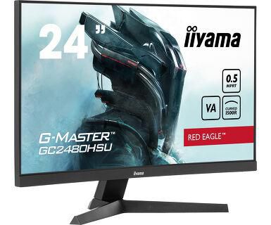 IIYAMA - W128986518 - iiyama 24" VA-panel, Curved Gaming  1500R, G-Master rouge Eagle,  1920x1080,300nit,DP,2xHDMI,0,5ms,Speakers,USB
