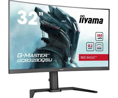 IIYAMA - W128986519 - iiyama 32" VA-panel, Curved Gaming  1500R,G-Master rouge Eagle,  2560x1440,350nit,DP,2xHDMI,0,2ms,Speakers,USB,Stand