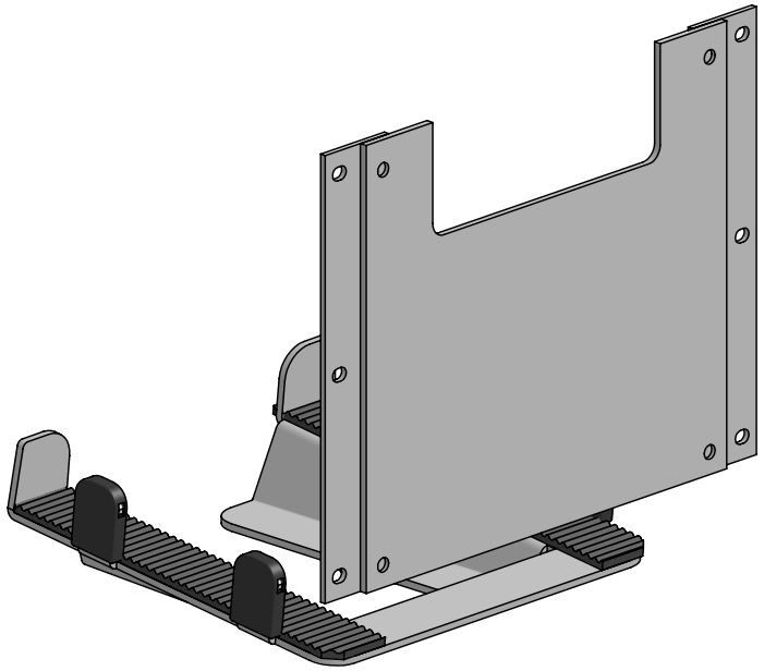 ERGONOMIC SOLUTIONS - W128994755 - Module de centre de kiosque Support d'imprimante, capot d'imprimante intégré pour Epson TM-L90