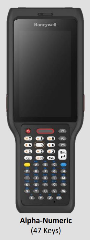 HONEYWELL - W129011998 - Honeywell CK62: WiFi 6E, 4'', 47-Key  Alpha,8/128GB,courtes distances, RC,Std  batterie,GMS,IP65,Launcher/Brower/BasicTE,No Adapter
