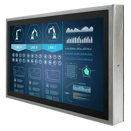 WINMATE - W32L100-SPA3 - Winmate 32" IP65 Stainless PCAP  Chassis Display