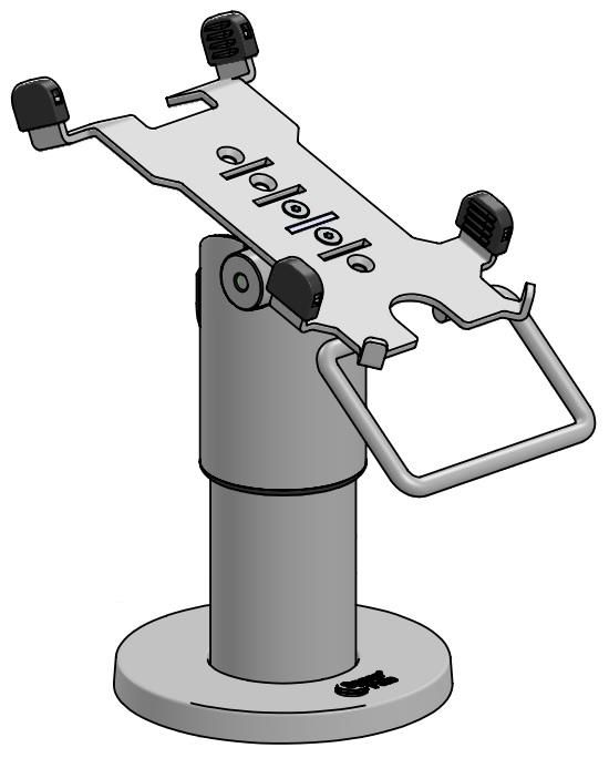 ERGONOMIC SOLUTIONS - WIS101-D-MH-02 - WisePOS E DuraTilt SP2, 100mm (avec poignée) Noir