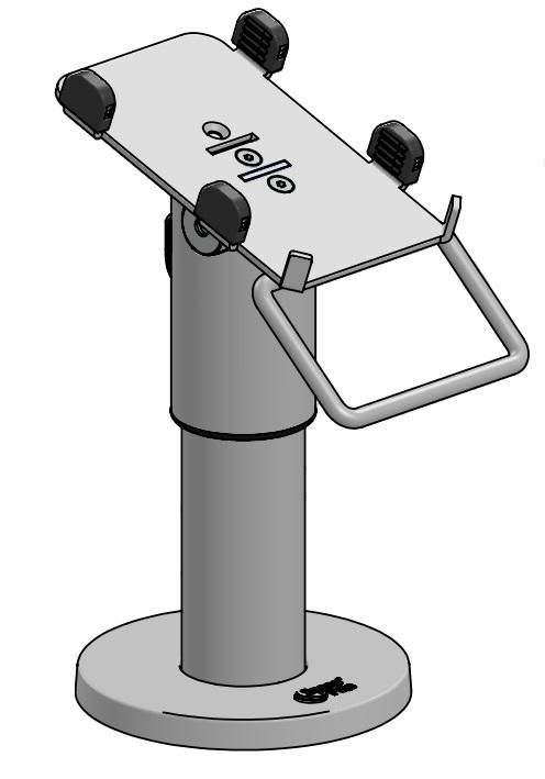 ERGONOMIC SOLUTIONS - WIS301-D-02 - WisePad 3 DuraTiltÉ SP1, 120mm (avec poignée) -Blac