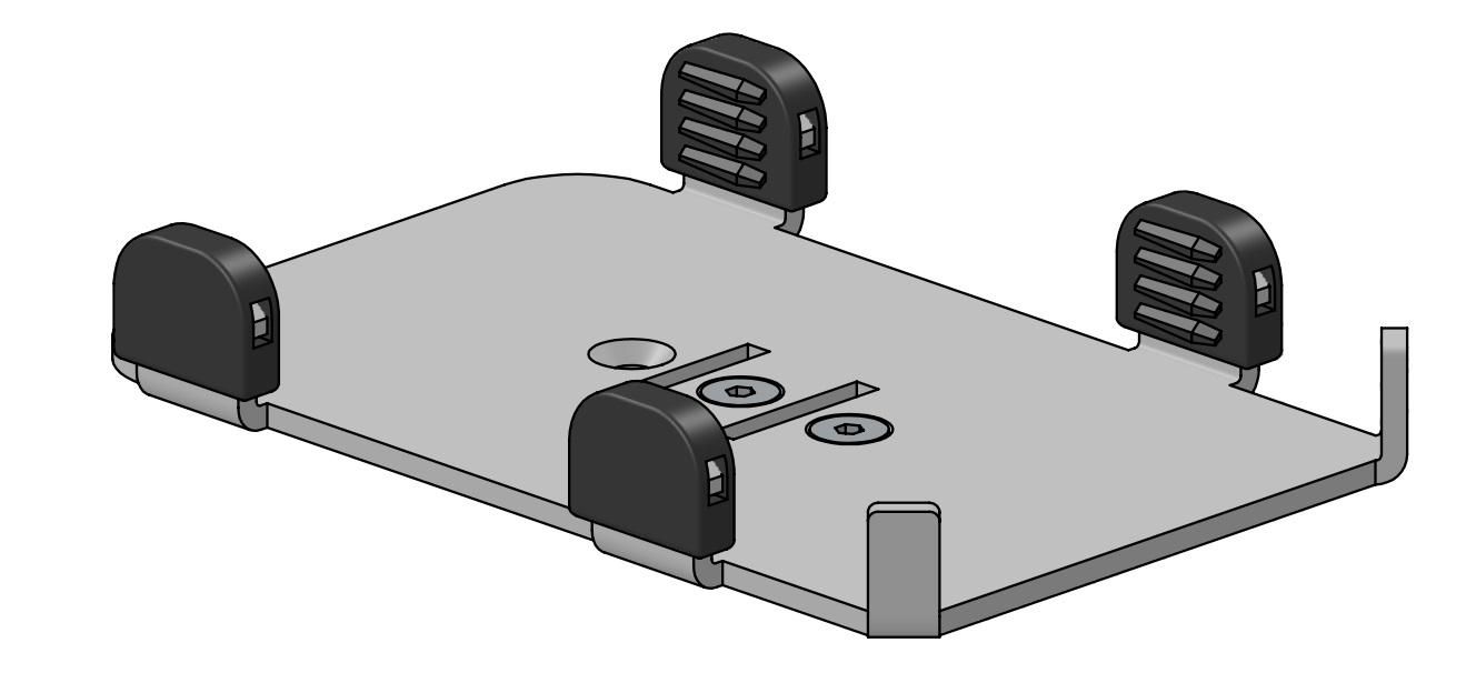 ERGONOMIC SOLUTIONS - WIS301-MN-02 - WisePad 3 MultiGripT (sans poignée) -Noir-