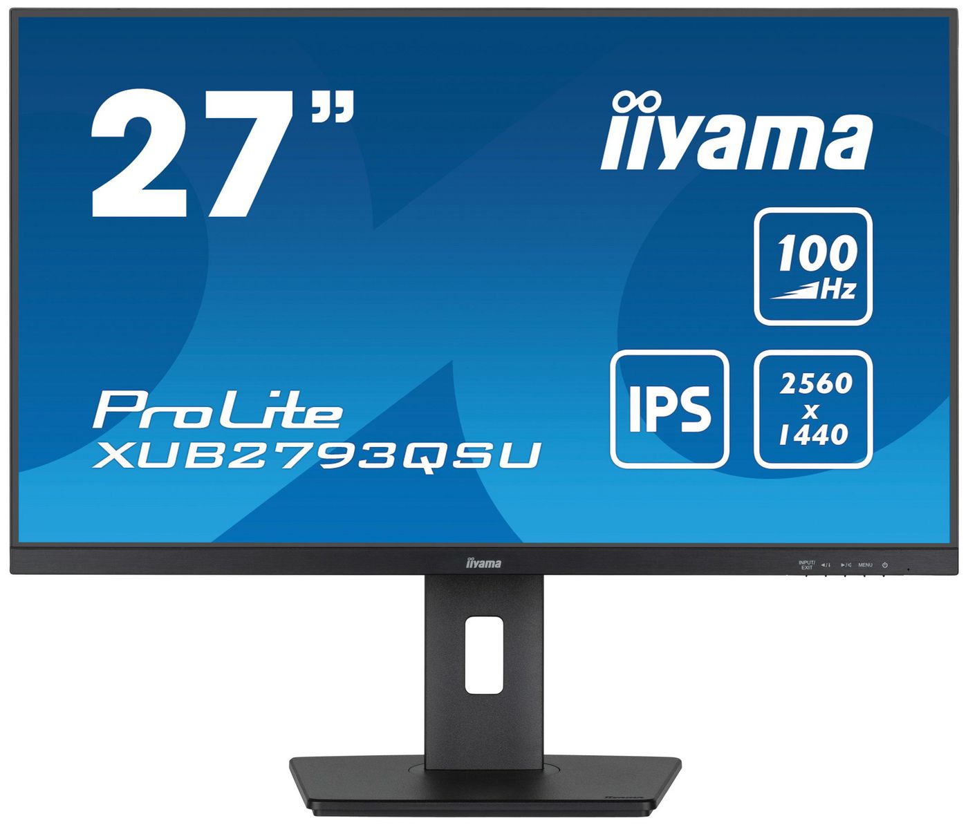 IIYAMA - XUB2793QSU-B6 - XUB2793QSU-B6 27IN IPS QHD 250CD/HDMI/DP/2USB/HAS