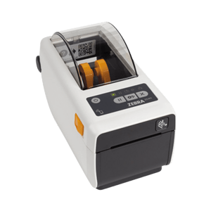 ZEBRA - ZD4AH22-D0EW02EZ - Zebra ZD411-version santé, 8 pts/mm (203 dpi), RTC, USB, USB Host, bluetooth, WiFi, EPLII, ZPLII, en kit (USB), blanc