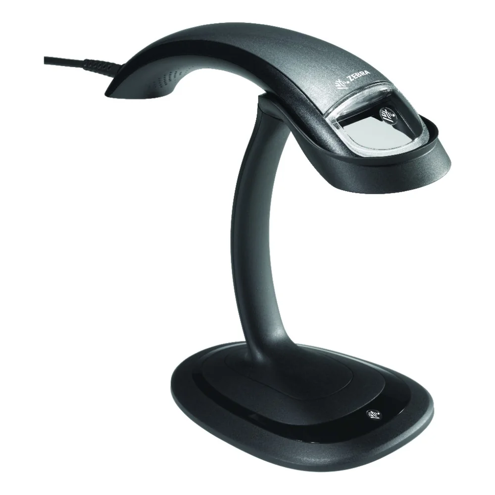 ZEBRA - DS4801-DL4U0000SGW - Scanner comptoir Zebra DS4801, 2D lecture documents, USB, avec support, kit câble USB, noir, toutes zones, sans EAS, standard