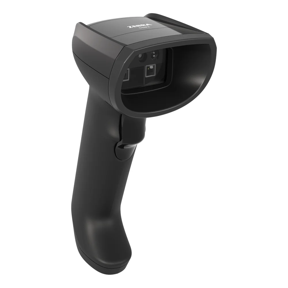 ZEBRA - DS8208-SR40004VCWW - Scanner codes-barres Zebra DS8208, 2D portée standard, multi-interface, sans support, lecteur seul, noir, toutes zones, antivol EAS