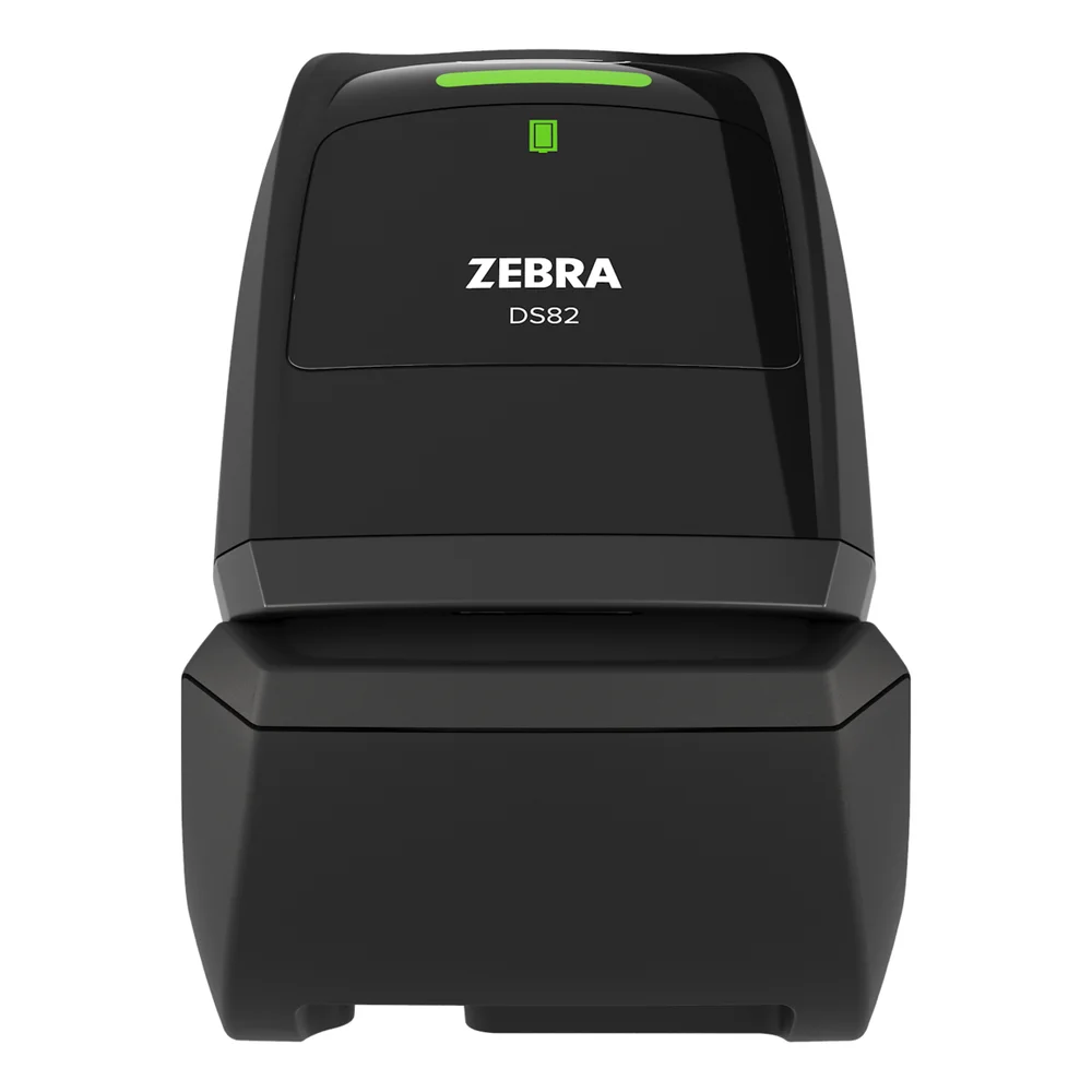 ZEBRA - DS8288-SR4U2104SVW - Scanner codes-barres Zebra DS8288, 2D portée standard, Bluetooth, socle standard, kit câble blindé, noir, toutes zones, config standard
