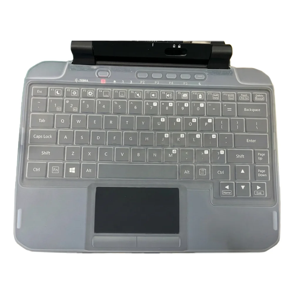 ZEBRA - KYB-ET8X2IN1BE1-01HC - Clavier 2-en-1 santé avec protection silicone, disposition belge, pour tablettes durcies Zebra ET80 et ET85