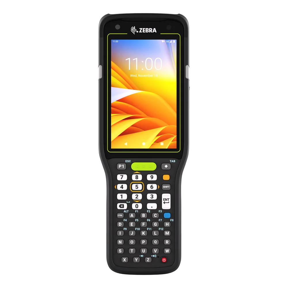 ZEBRA MC345B-3G1P64SS-A6 - Terminal portable codes-barres Zebra MC3450, 4 pouces, Android, clavier alphanumerique 47 touches, imageur 2D SE4770 avec camera arriere, Wi-Fi 6E et 5G, format pistolet