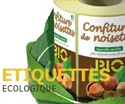 Etiquettes ecologiques biod&eacute;gradables
